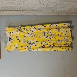 Jones NY collection Yellow flowers dress